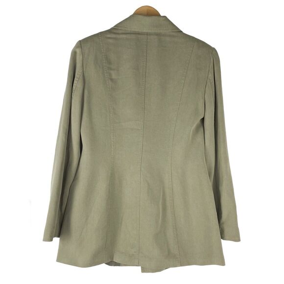 Vintage Newport News Barn Chore Blazer Jacket Women Size 4‎ Olive Green Utility - Picture 2 of 9